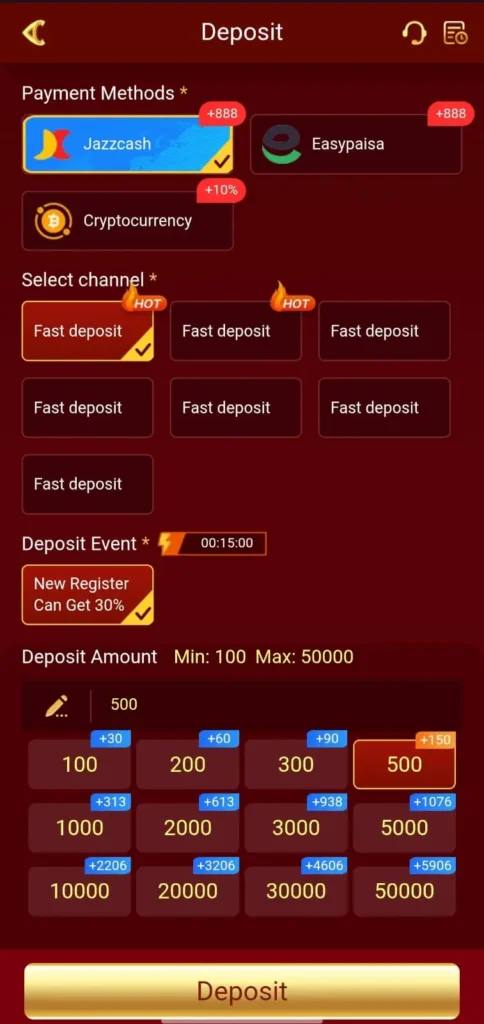 PakNew Game Deposit image