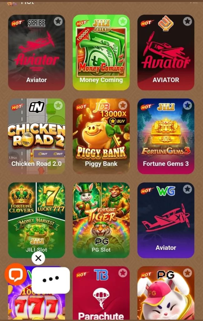 PKR656 game interface