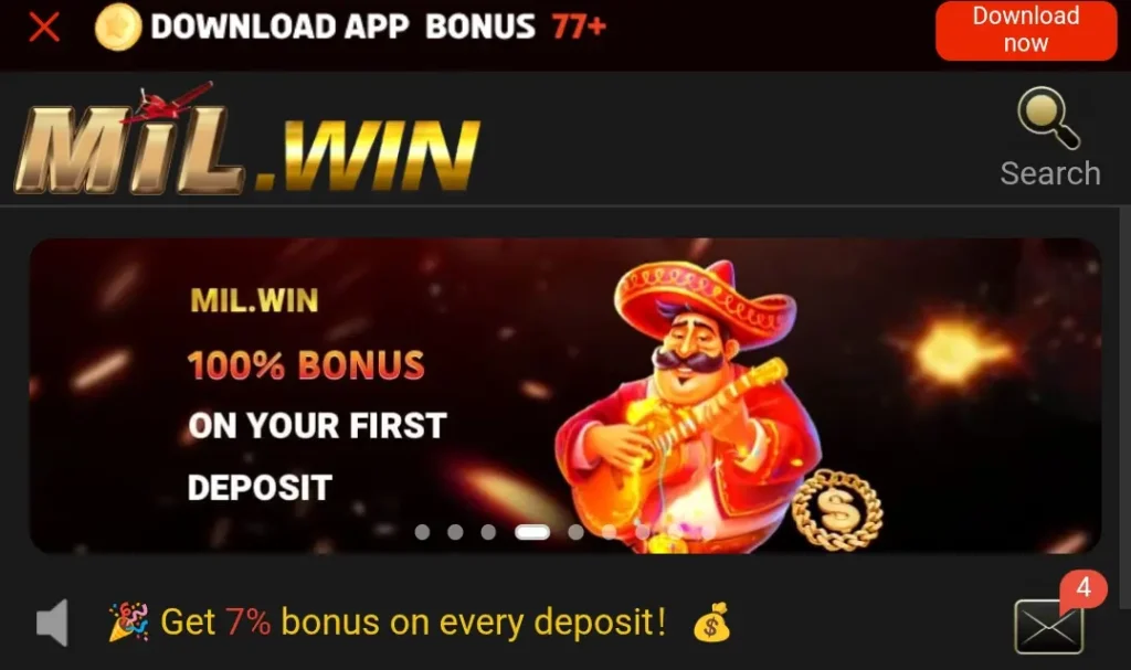 millwin game deposit image