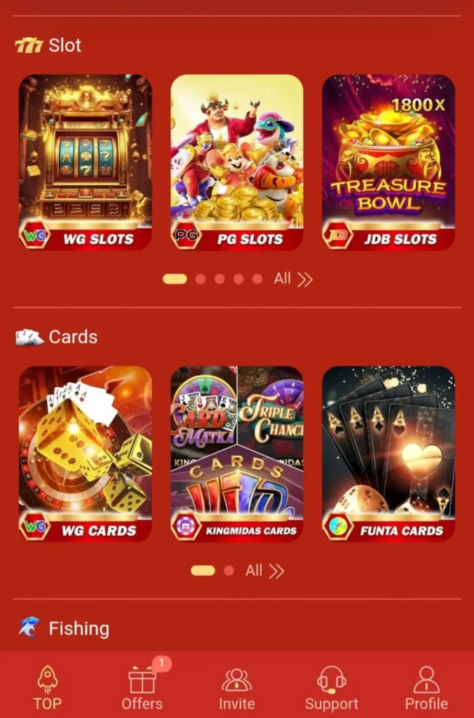 P777 game interface