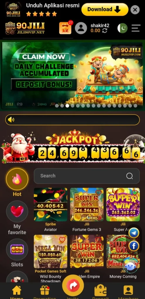 90JiLi game interface